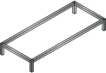 C+P Untergestelle 2027/28-00 (BxTxH) 1200x400/500x150mm