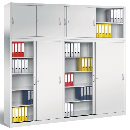 C+P Schiebetürenschrank  2140-00 C 2000 Acurado (HxBxT) 1950x1600x400mm 7035/3003