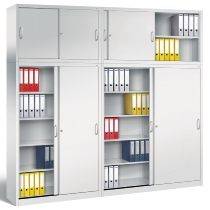 C+P Schiebetürenschrank  2140-00 C 2000 Acurado (HxBxT) 1950x1600x400mm 7035/3003