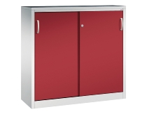 CP Schiebetüren Werkzeugschrank Acurado 2047-09 2 Einlegeböden (HxBxT) 1200x1200x400mm 7035/3003