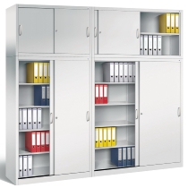C+P Schiebetüren-Aufsatzschrank 2045-00 C 2000 Acurado 2OH (HxBxT) 790x1200x400mm 9016/2406015