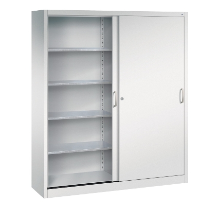 CP Werkzeug-Schiebetürenschrank Acurado 2169-00 2x 4 Einlegeböden (HxBxT) 1950x1600x600mm 7035/5023