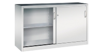C+P Schiebetüren-Beistellschrank Schwerlast 2057-092 Acurado 2 Einlegeböden (HxBxT) 1200x1200x500mm 7035/7035