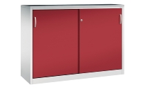 C+P Schiebetüren-Beistellschrank Schwerlast 2057-092 Acurado 2 Einlegeböden (HxBxT) 1200x1200x500mm 7035/7035