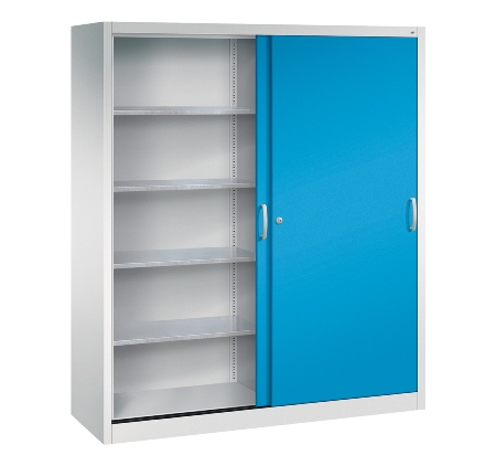 CP Werkzeug-Schiebetürenschrank Acurado 2169-00 2x 4 Einlegeböden (HxBxT) 1950x1600x600mm 7035/5023