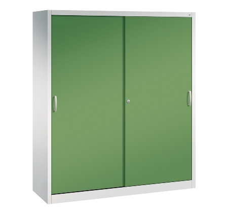 CP Werkzeug-Schiebetürenschrank Acurado 2169-00 2x 4 Einlegeböden (HxBxT) 1950x1600x600mm 7035/5023