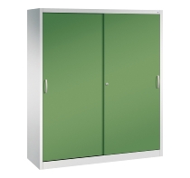 CP Werkzeug-Schiebetürenschrank Acurado 2169-00 2x 4 Einlegeböden (HxBxT) 1950x1600x600mm 7035/5023