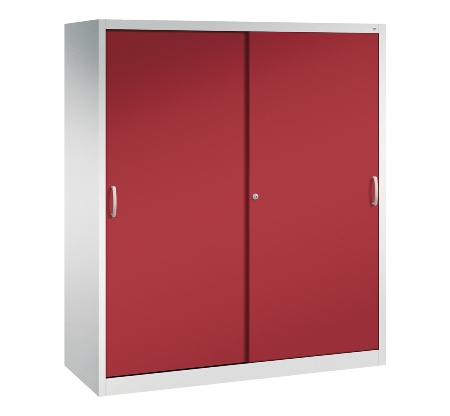 CP Werkzeug-Schiebetürenschrank Acurado 2169-00 2x 4 Einlegeböden (HxBxT) 1950x1600x600mm 7035/5023
