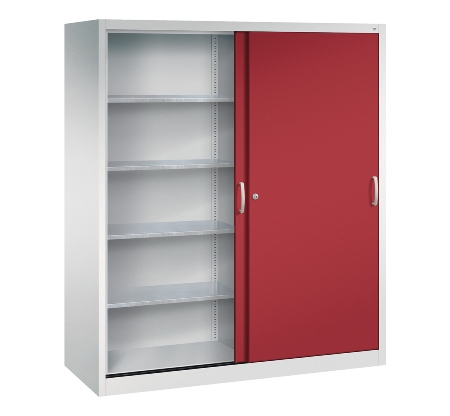 CP Werkzeug-Schiebetürenschrank Acurado 2169-00 2x 4 Einlegeböden (HxBxT) 1950x1600x600mm 7035/5023