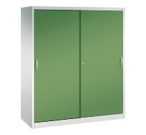 CP Werkzeug-Schiebetürenschrank Acurado 2169-00 2x 4 Einlegeböden (HxBxT) 1950x1600x600mm 7035/5023