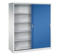 CP Werkzeug-Schiebetürenschrank Acurado 2169-00 2x 4 Einlegeböden (HxBxT) 1950x1600x600mm 7035/5023