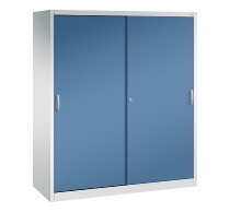 CP Werkzeug-Schiebetürenschrank Acurado 2169-00 2x 4 Einlegeböden (HxBxT) 1950x1600x600mm 7035/5023