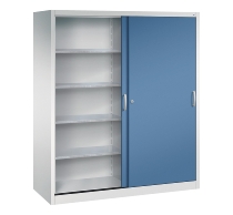 CP Werkzeug-Schiebetürenschrank Acurado 2169-00 2x 4 Einlegeböden (HxBxT) 1950x1600x600mm 7035/5023