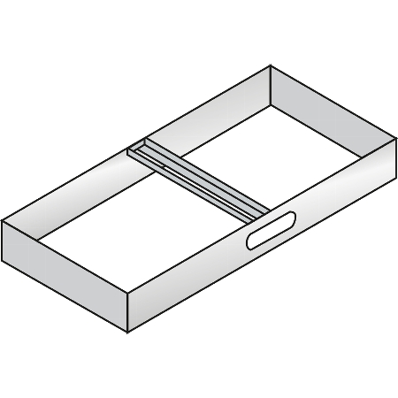 C+P Hängerahmen 3201-811 Ominispace für Hängehefter 1-bahnig (HxBxT) 121x637x355mm 7035
