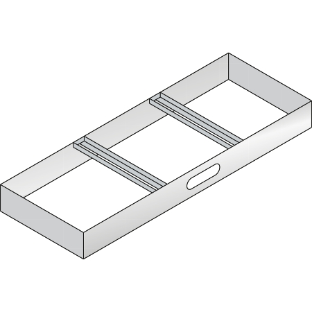 C+P Hängerahmen 3201-811 Ominispace für Hängehefter 1-bahnig (HxBxT) 121x637x355mm 7035