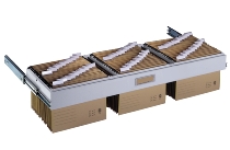 C+P Hängerahmen 3201-811 Ominispace für Hängehefter 1-bahnig (HxBxT) 121x637x355mm 7035