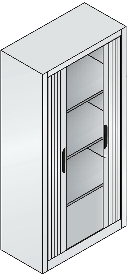 C+P Rollladenschrank Omnispace 3212-00 4OH (HxBxT) 1660x1000x420mm 7035/7021