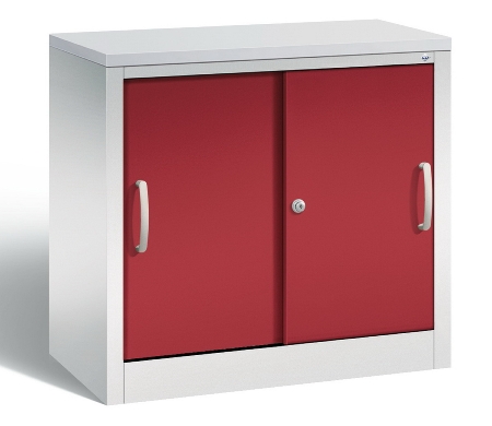 C+P Schiebetürenschrank Schreibtischhöhe 5722-00 C2000 Acurado 2OH (HxBxT) 720x800x400mm 7035/3003