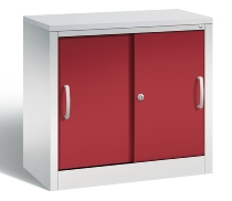 C+P Schiebetürenschrank Schreibtischhöhe 5722-00 C2000 Acurado 2OH (HxBxT) 720x800x400mm 7035/3003