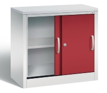 C+P Schiebetürenschrank Schreibtischhöhe 5722-00 C2000 Acurado 2OH (HxBxT) 720x800x400mm 7035/3003