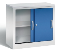 C+P Schiebetürenschrank Schreibtischhöhe 5722-00 C2000 Acurado 2OH (HxBxT) 720x800x400mm 7035/3003