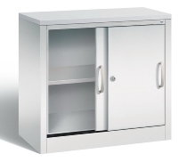 C+P Schiebetürenschrank Schreibtischhöhe 5722-00 C2000 Acurado 2OH (HxBxT) 720x800x400mm 7035/3003