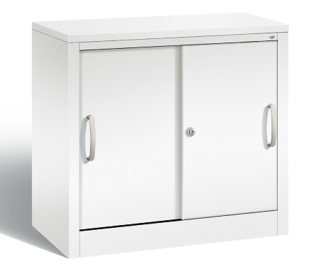 C+P Schiebetürenschrank Schreibtischhöhe 5722-00 C2000 Acurado 2OH (HxBxT) 720x800x400mm 7035/3003