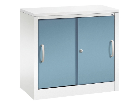 C+P Schiebetürenschrank Schreibtischhöhe 5722-00 C2000 Acurado 2OH (HxBxT) 720x800x400mm 7035/3003
