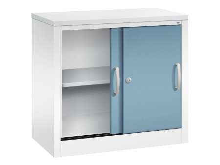 C+P Schiebetürenschrank Schreibtischhöhe 5722-00 C2000 Acurado 2OH (HxBxT) 720x800x400mm 7035/3003