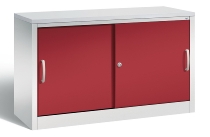 C+P Schiebetürenschrank Schreibtischhöhe 5722-00 C2000 Acurado 2OH (HxBxT) 720x800x400mm 7035/3003