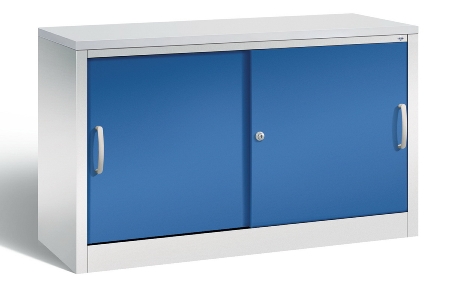 C+P Schiebetürenschrank Schreibtischhöhe 5722-00 C2000 Acurado 2OH (HxBxT) 720x800x400mm 7035/3003