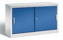 C+P Schiebetürenschrank Schreibtischhöhe 5722-00 C2000 Acurado 2OH (HxBxT) 720x800x400mm 7035/3003