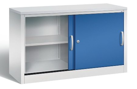 C+P Schiebetürenschrank Schreibtischhöhe 5722-00 C2000 Acurado 2OH (HxBxT) 720x800x400mm 7035/3003