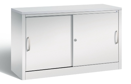 C+P Schiebetürenschrank Schreibtischhöhe 5722-00 C2000 Acurado 2OH (HxBxT) 720x800x400mm 7035/3003