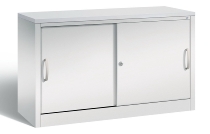 C+P Schiebetürenschrank Schreibtischhöhe 5722-00 C2000 Acurado 2OH (HxBxT) 720x800x400mm 7035/3003