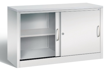 C+P Schiebetürenschrank Schreibtischhöhe 5722-00 C2000 Acurado 2OH (HxBxT) 720x800x400mm 7035/3003