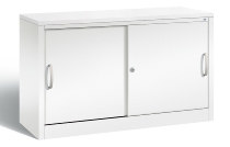 C+P Schiebetürenschrank Schreibtischhöhe 5722-00 C2000 Acurado 2OH (HxBxT) 720x800x400mm 7035/3003