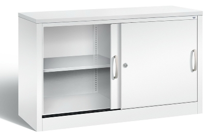 C+P Schiebetürenschrank Schreibtischhöhe 5722-00 C2000 Acurado 2OH (HxBxT) 720x800x400mm 7035/3003