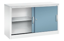 C+P Schiebetürenschrank Schreibtischhöhe 5722-00 C2000 Acurado 2OH (HxBxT) 720x800x400mm 7035/3003