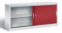 C+P Schiebetürenschrank Schreibtischhöhe 5722-00 C2000 Acurado 2OH (HxBxT) 720x800x400mm 7035/3003