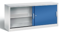 C+P Schiebetürenschrank Schreibtischhöhe 5722-00 C2000 Acurado 2OH (HxBxT) 720x800x400mm 7035/3003