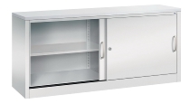 C+P Schiebetürenschrank Schreibtischhöhe 5722-00 C2000 Acurado 2OH (HxBxT) 720x800x400mm 7035/3003