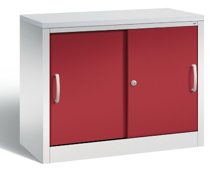 C+P Schiebetürenschrank Schreibtischhöhe 5722-00 C2000 Acurado 2OH (HxBxT) 720x800x400mm 7035/3003