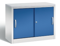 C+P Schiebetürenschrank Schreibtischhöhe 5722-00 C2000 Acurado 2OH (HxBxT) 720x800x400mm 7035/3003