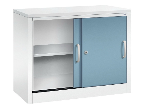 C+P Schiebetürenschrank Schreibtischhöhe 5722-00 C2000 Acurado 2OH (HxBxT) 720x800x400mm 7035/3003