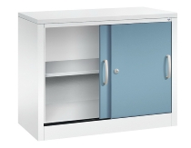 C+P Schiebetürenschrank Schreibtischhöhe 5722-00 C2000 Acurado 2OH (HxBxT) 720x800x400mm 7035/3003