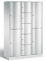 C+P Kombi-Schließfachschrank Resisto 8070-3720 (HxBxT)1950x1148x540mm Verkehrsweiß