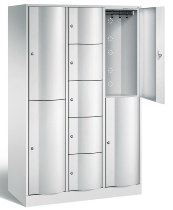 C+P Kombi-Schließfachschrank Resisto 8070-3720 (HxBxT)1950x1148x540mm Verkehrsweiß