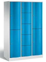 C+P Kombi-Schließfachschrank Resisto 8070-3720 (HxBxT)1950x1148x540mm Verkehrsweiß