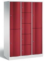 C+P Kombi-Schließfachschrank Resisto 8070-3720 (HxBxT)1950x1148x540mm Verkehrsweiß